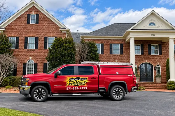West Virginia Home with Lightning Protection Rods